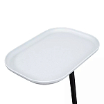 Столик приставной с прямоугольной серой столешницей Steel Stable Table варинант исполнения - 4 | Loft Concept в Самаре