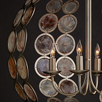 Люстра в форме шара с декором из круглых декоративных элементов Bright Shell Discs варинант исполнения - 4 | Loft Concept в Самаре