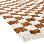 Ковер с шахматным принтом Chess Layout с эффектом шерсти варинант исполнения - 4 | Loft Concept в Самаре