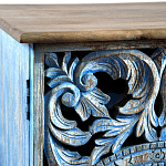 Комод с резным фасадом Blue Carved Chest of Drawers варинант исполнения - 4 | Loft Concept в Самаре