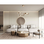 Люстра подвесная светодиодная в виде волнообразной ленты Ribbon Vortex варинант исполнения - 26 | Loft Concept в Самаре