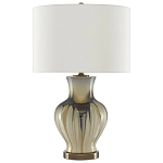 Настольная лампа фарфоровая с тканевым абажуром Caramel  варинант исполнения - 2 | Loft Concept в Самаре