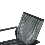 Стул темно-серый с высокой плетеной спинкой и сиденьем Braided Strength варинант исполнения - 8 | Loft Concept в Самаре