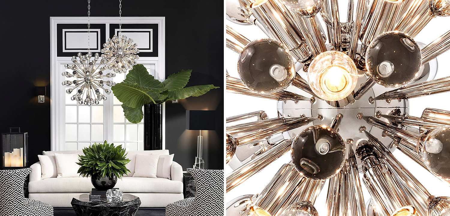 Люстра Eichholtz Chandelier Anto S Nickel - Loft-Concept в Самаре