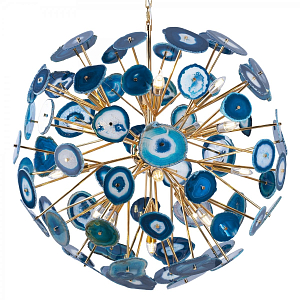 Люстра BRANQUINHO CHANDELIER AGATE blue