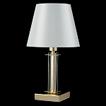 Настольная лампа с белым тканевым абажуром в форме конуса Laurent варинант исполнения - 8 | Loft Concept в Самаре