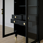 Дизайнерский шкаф витрина Elsa Dreams Black с 4-мя ящиками варинант исполнения - 8 | Loft Concept в Самаре