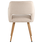 Стул в рогожке бежевого цвета NEASAN STOOL варинант исполнения - 3 | Loft Concept в Самаре