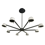 Люстра черного цвета на штанге Noir Supernova варинант исполнения - 4 | Loft Concept в Самаре