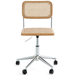 Офисный стул из ротанга на колёсах June Rattan Wicker Chair варинант исполнения - 2 | Loft Concept в Самаре