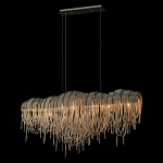 Люстра подвесная с металлическими дугами и длинными цепочками 115 см Atlantis Chain варинант исполнения - 10 | Loft Concept в Самаре