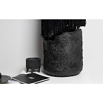 Напольная лампа черная с текстильными элементами "ЯРВИ" варинант исполнения - 6 | Loft Concept в Самаре