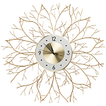 Часы настенные из металла золотые с белым циферблатом Current Time варинант исполнения - 1 | Loft Concept в Самаре