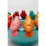 Декоративное дизайнерское блюдо разноцветные попугаи  варинант исполнения - 4 | Loft Concept в Самаре