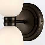 Бра для ванных комнат вертикальное с двумя матовыми белыми стеклянными плафонами Hinkley варинант исполнения - 3 | Loft Concept в Самаре