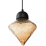Подвесной светильник с янтарным рельефным плафоном Lamp with Frozen Glass Effect варинант исполнения - 2 | Loft Concept в Самаре