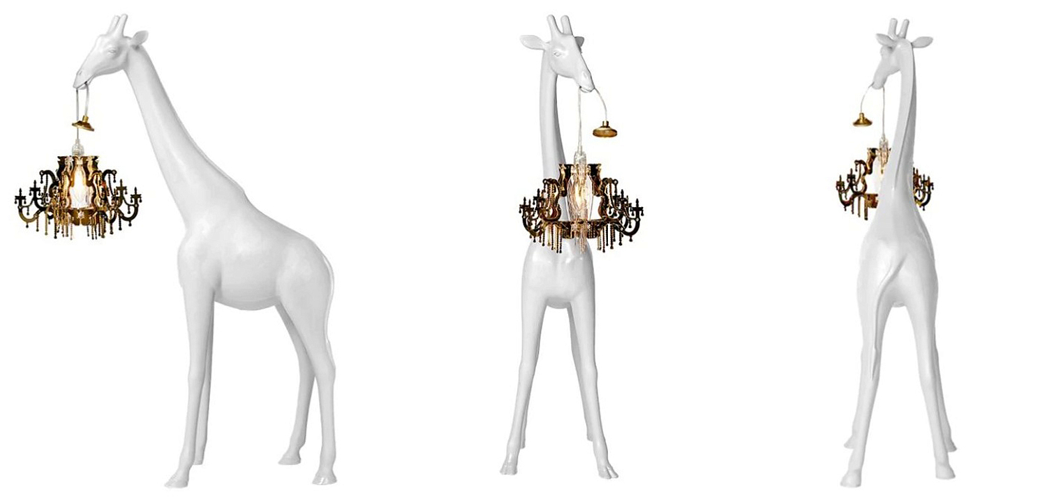 Настольная лампа белый жираф White Giraffe Table Lamp Настольная лампа белый жираф White Giraffe Table Lamp - Loft-Concept в Самаре