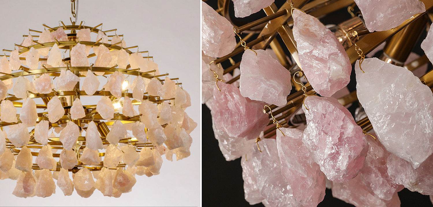 Hardis Pink stone Chandelier 65 Hardis Pink stone Chandelier 65 - Loft-Concept в Самаре