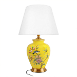 Настольная лампа желтая с изображением птиц Slip Away варинант исполнения - 7 | Loft Concept в Самаре