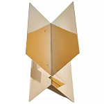 Дизайнерский журнальный стол фигурный золотого цвета Ufuri варинант исполнения - 1 | Loft Concept в Самаре