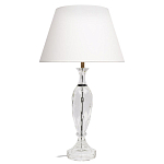 Настольная лампа хрустальная с белым абажуром Diamond Facets варинант исполнения - 1 | Loft Concept в Самаре