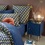 Тумба с одной дверцей Scale Ornament Blue Nightstand варинант исполнения - 5 | Loft Concept в Самаре