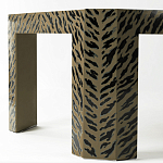 Дизайнерский кофейный стол с рисунком леопард Neytiri Beige Leopard варинант исполнения - 3 | Loft Concept в Самаре