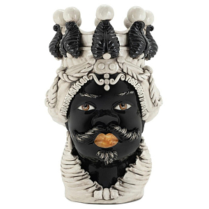 Ваза Vase Moro Man Black Big