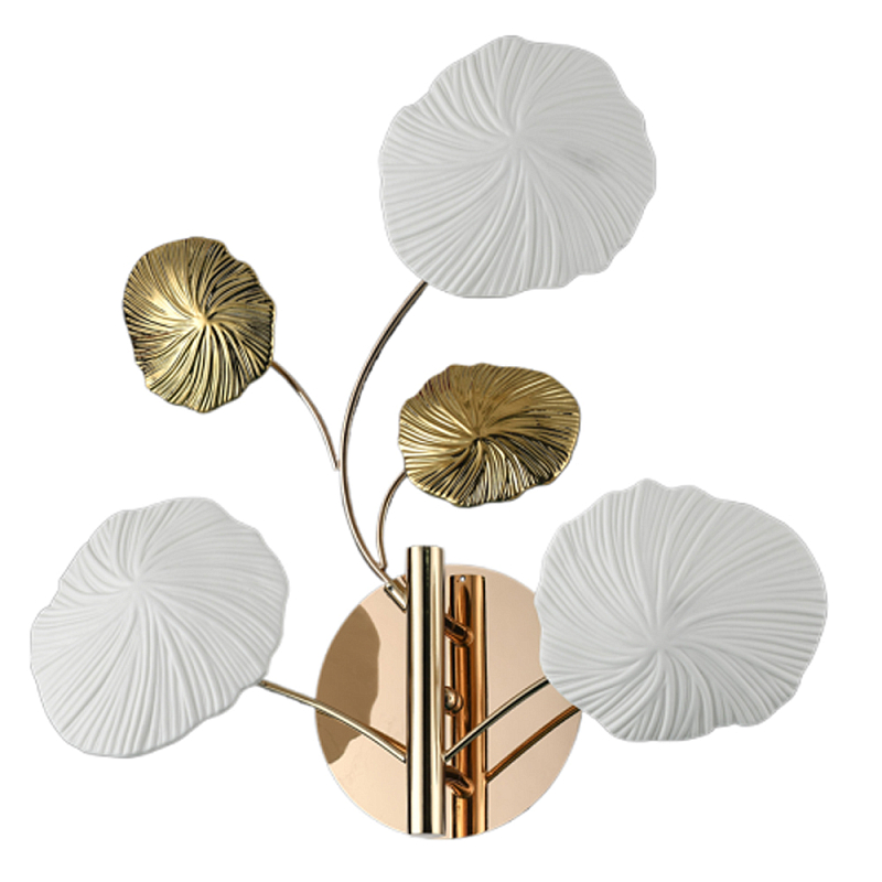 Бра в стиле неоклассика с золотыми элементами Textured Ceramic Sconce Золотой Белый Бра в стиле неоклассика с золотыми элементами Textured Ceramic Sconce Золотой Белый в Самаре | Loft Concept