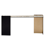 Консоль прямоугольная с основанием чёрного и золотого цвета Wrap варинант исполнения - 1 | Loft Concept в Самаре