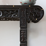 Черная резная консоль в Китайском стиле из массива Black Dragon Console варинант исполнения - 1 | Loft Concept в Самаре