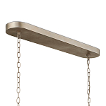 Люстра овальной формы с фактурным серебряным каркасом и тканевым абажуром Silver Honeycomb варинант исполнения - 4 | Loft Concept в Самаре