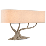 Настольная лампа с корпусом в виде дерева Gray Concrete Trunk варинант исполнения - 2 | Loft Concept в Самаре