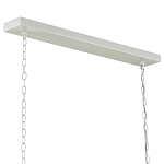 Люстра белая прямоугольная с абажурами в виде цветков тюльпана White Tulips варинант исполнения - 5 | Loft Concept в Самаре