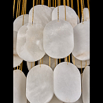 Люстра с овальными подвесками из натурального камня Spatial Composition варинант исполнения - 5 | Loft Concept в Самаре