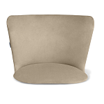 Барный стул со спинкой на 4-х коричневых ножках Бежевый Велюр Ava Charm варинант исполнения - 3 | Loft Concept в Самаре