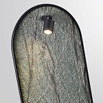 Настенный светильник зеленого цвета с черной рамкой овальной формы с полкой Herbarium  варинант исполнения - 4 | Loft Concept в Самаре