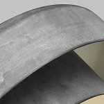 Подвесной светильник с массивным круглым стальным плафоном серого цвета в индустриальном стиле на цепи Feiss варинант исполнения - 3 | Loft Concept в Самаре