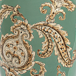 Настольная лампа бирюзовая с цветочным принтом Turquoise Flight варинант исполнения - 6 | Loft Concept в Самаре