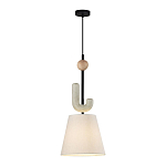 Подвесной светильник с бежевым тканевым плафоном Flourish варинант исполнения - 2 | Loft Concept в Самаре