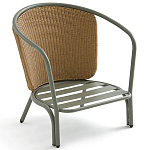 Садовое кресло с каркасом из стали Kenneth Chair варинант исполнения - 4 | Loft Concept в Самаре