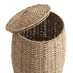 Корзина с крышкой из камыша Chane Wicker Basket варинант исполнения - 3 | Loft Concept в Самаре