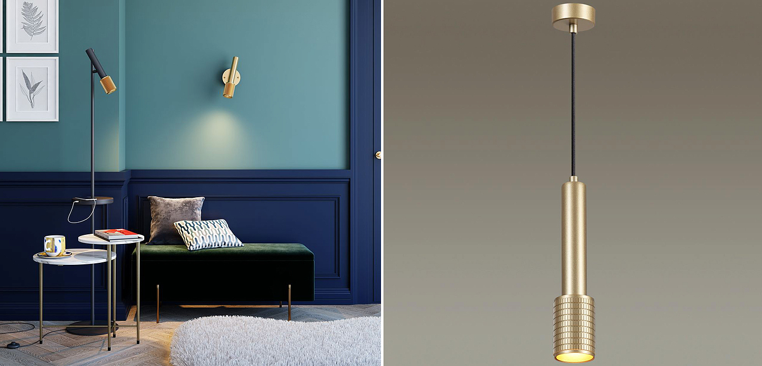 Подвесной светильник Eneko Gold Hanging Lamp Подвесной светильник Eneko Gold Hanging Lamp - Loft-Concept в Самаре
