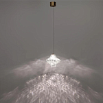 Подвесной светильник с плафоном из фактурного прозрачного стекла Light Ensemble варинант исполнения - 4 | Loft Concept в Самаре