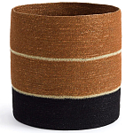 Плетеная корзина в полоску Kudio Wicker Basket варинант исполнения - 1 | Loft Concept в Самаре