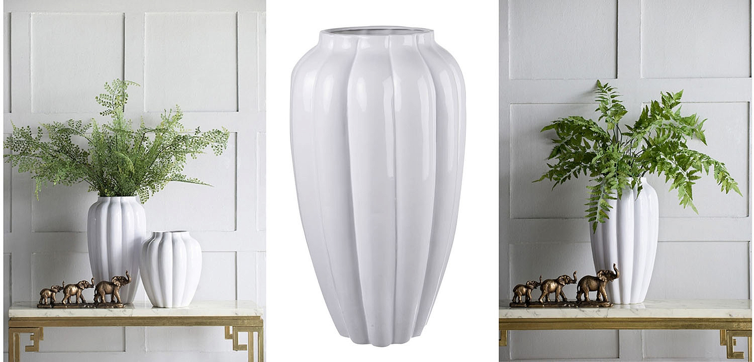 Ваза Carambola Vase white high Ваза Carambola Vase white high - Loft-Concept в Самаре
