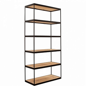 Стеллаж Industrial Oak Shelving Unit