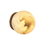 Настенно-потолочный светильник с плафоном в форме шара из алебастра Cryptocrystalline Stone варинант исполнения - 4 | Loft Concept в Самаре