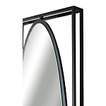 Зеркало овальное в металлической оправе в стиле лофт Urban Style Space варинант исполнения - 3 | Loft Concept в Самаре