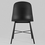 Стул из прочного пластика на металлическом основании Anora Black варинант исполнения - 4 | Loft Concept в Самаре